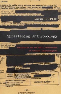 Threatening Anthropology - Price, David H