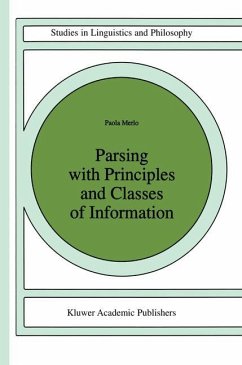 Parsing with Principles and Classes of Information - Merlo, Paola