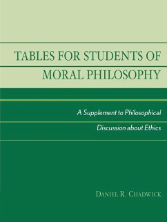 Tables for Students of Moral Philosophy - Chadwick, Daniel R.
