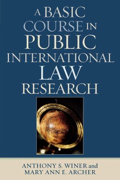 Cover Basic Course in International Law Research