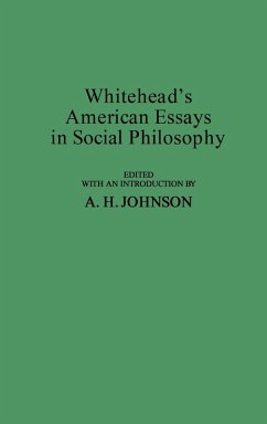Cover Whitehead's American Essays in Social Philosophy.