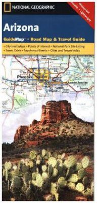 Cover National Geographic GuideMap Arizona