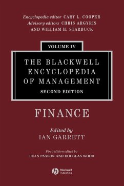 The Blackwell Encyclopedia of Management, Finance - Garrett, Ian