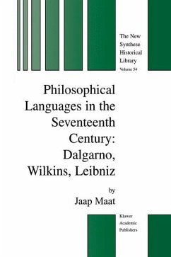 Philosophical Languages in the Seventeenth Century - Maat, Jaap