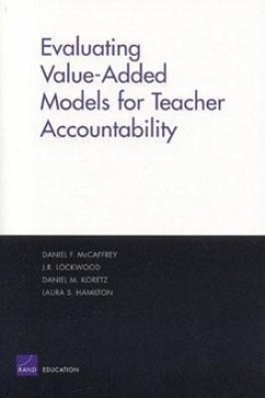 Evaluating Value-Added Models for Teacher Accountability - McCaffrey, Daniel F