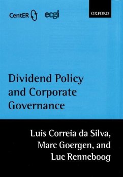 Dividend Policy and Corporate Governance - Correia Da Silva, Luis; Goergen, Marc; Renneboog, Luc