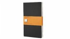 Moleskine Cahier large liniert schwarz DIN A5. 3er Pack