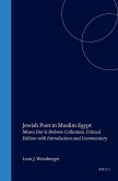 Jewish Poet in Muslim Egypt: Moses Darʿīs Hebrew Collection. Critical Edition with Introduction and Commentary