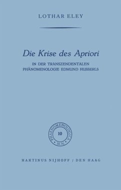 Die Krise des Apriori - Eley, L.