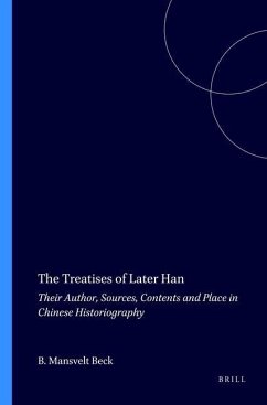 The Treatises of Later Han - Mansvelt Beck, B J
