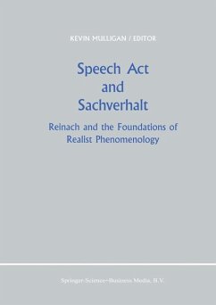 Speech Act and Sachverhalt - Mulligan, K. (Hrsg.)