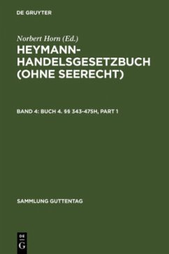 Buch 4. §§ 343-475h - Horn, Norbert (Hrsg.)