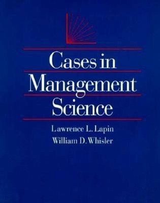 Cases in Management Science Cases in Management Science