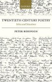 Twentieth Century Poetry: Selves and Situations