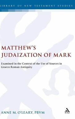 Cover Matthew's Judaization of Mark