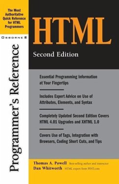 HTML Programmer's Reference, 2nd Edition - Powell, Thomas A.; Whitworth, Dan