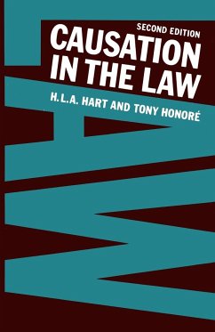 Causation in the Law - Hart, H. L. A.; Honore, Tony; Hart, Herbert L.