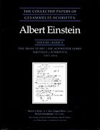 Cover The Collected Papers of Albert Einstein, Volume 4: The Swiss Years: Writings, 1912-1914