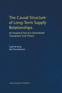 The Causal Structure of Long-Term Supply Relationships - Jong, Gjalt de;Nooteboom, Bart