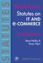 Blackstone's Statutes on IT and E-Commerce