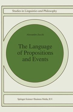 The Language of Propositions and Events - Zucchi, Alessandro