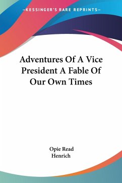 Adventures Of A Vice President A Fable Of Our Own Times