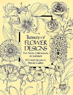 Treasury of Flower Designs for Artists, Embroiderers and Craftsmen - Gaber, Susan