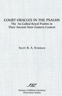 Court Oracles in the Psalms - Starbuck, Scott R. A.