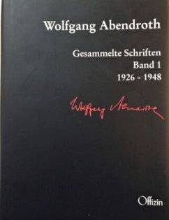 Gesammelte Schriften - Abendroth, Wolfgang