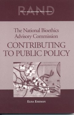 The National Bioethics Advisory Commission - Eiseman, Elisa