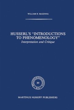 Husserl?s ?Introductions to Phenomenology?: Interpretation and Critique (Phaenomenologica, 89, Band 89)