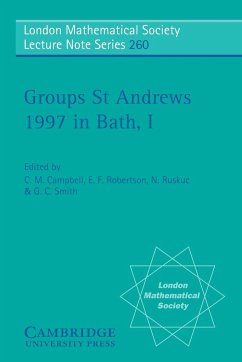 Groups St Andrews 1997 in Bath - Campbell, C. M. / Robertson, E. F. / Ruskuc, N. / Smith, G. C. (eds.)