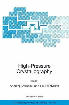 High-Pressure Crystallography - Katrusiak, Andrzej / McMillan, Paul (Hgg.)