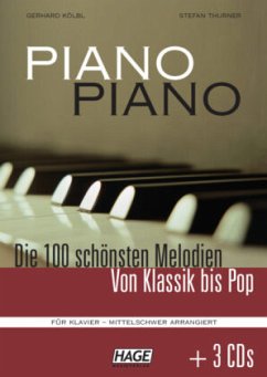 Piano Piano mittelschwer, Notenbuch mit 3 CD's - Thurner, Stefan;Kölbl, Gerhard