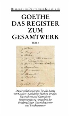 Sämtliche Werke. Briefe, Tagebücher und Gespräche. Vierzig Bände, 2 Teile / Sämtliche Werke, Briefe, Tagebücher und Gespräche 1. Abteilung / 2. Abteilung, 40/1+2 - Goethe, Johann Wolfgang von;Goethe, Johann Wolfgang von