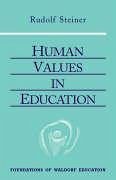 Human Values in Education - Steiner, Rudolf