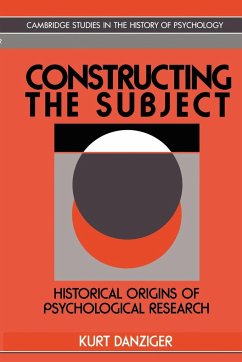 Constructing the Subject - Danziger, Kurt; Kurt, Danziger