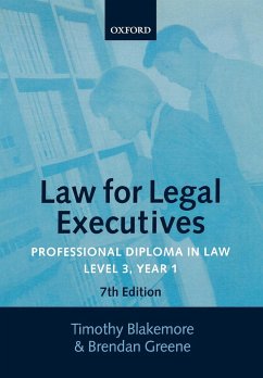 Law for Legal Executives - Blakemore, Timothy