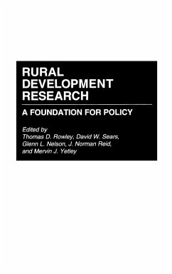 Rural Development Research - Nelson, Glenn; Reid, J. Norman; Rowley, Thomas