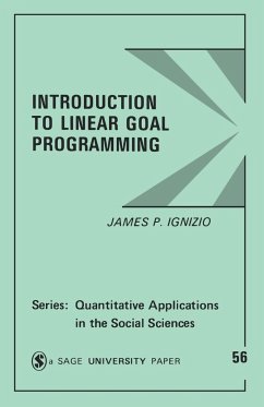 Introduction to Linear Goal Programming - Ignizio, James P.