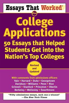 Essays that Worked for College Applications - Curry, Boykin; Kasbar, Brian