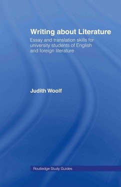 Writing About Literature - Woolf, Judith