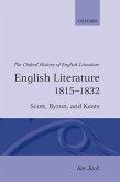 English Literature 1815-1832: Scott, Byron, and Keats