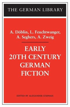 Cover Early 20th Century German Fiction