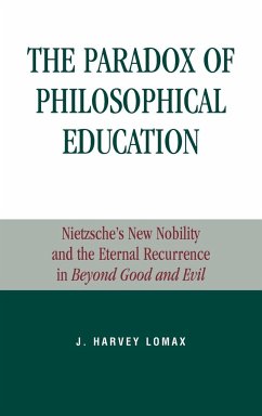 The Paradox of Philosophical Education - Lomax, Harvey J.