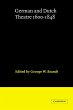 German and Dutch Theatre, 1600 1848 - Bild 1