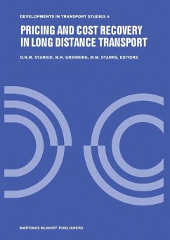 Pricing and Cost Recovery in Long Distance Transport - Starkie, David / Grenning, M.R. / Starrs, M.M. (Hgg.)
