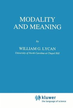 Modality and Meaning - Lycan, W. G.