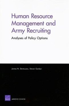 Human Resource Management and Army Recruiting: Analyses of Policy Options - Dertouzos, James N.; Garber, Steven