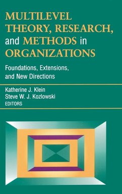 Multilevel Theory, Research, and Methods in Organizations